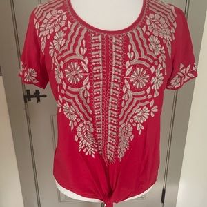 Johnny Was tee, size M. EUC